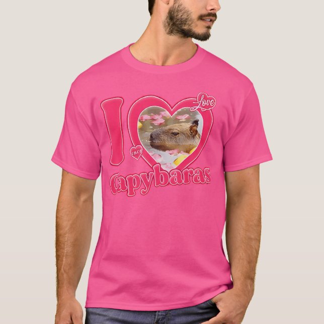 T-shirt L Love Capybara (Devant)