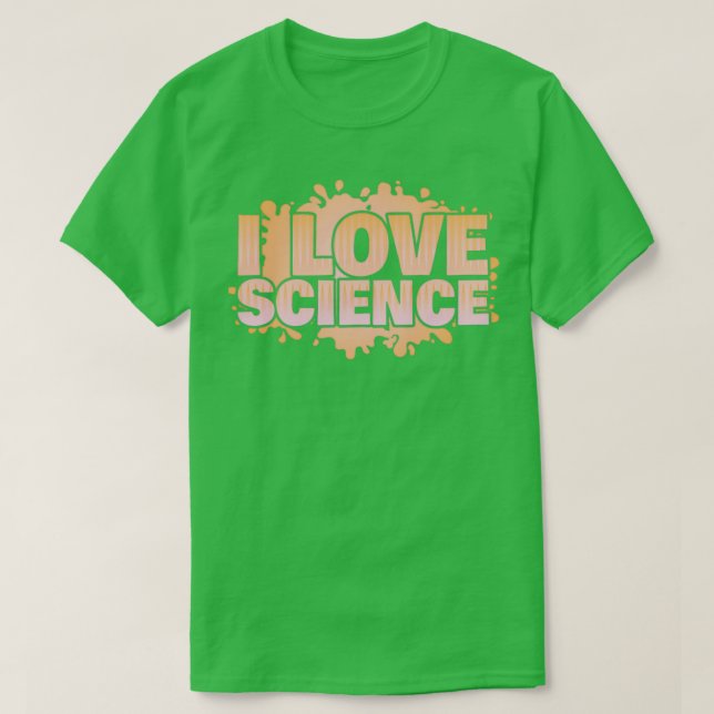 T-shirt l Love Science Thématique Designs Thème Rouge (Design devant)