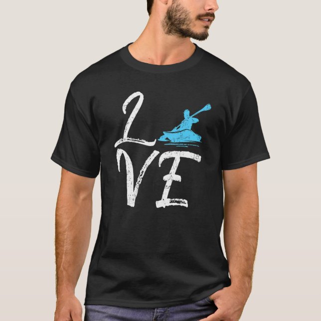 T-shirt L O V E Courant Pour L'Équipe De Rangée De Raideur (Devant)