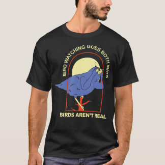 T-shirt L’observation des oiseaux se fait de deux façons -