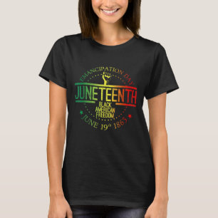 T-shirt La 19e histoire noire de la liberté afro-américain