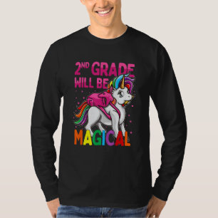 T-shirt La 2e année sera une licorne magique mignonne reto