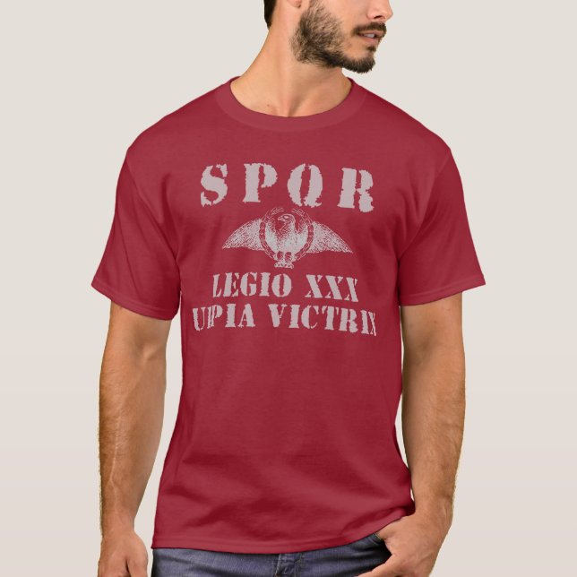 T-shirt La 30ème légion victorieuse de 30 Trajan - Eagle (Devant)