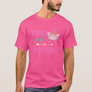 T-shirt La 3e Classe est Magique Unicorne 3e Classe Enseig