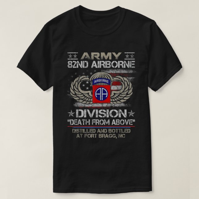 T-shirt La 82e division aéroportée de l'armée des États-Un (Design devant)