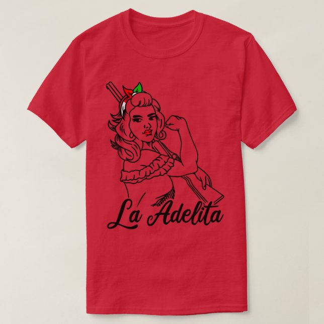 T-shirt La Adelita Soldat mexicain La Adelita Cadeau1 (Design devant)