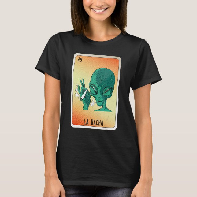 T-shirt La Bacha Mexican Slang Lottery Bingo Cards (Devant)