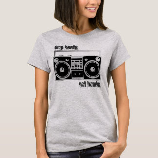 T-shirt La baisse bat pas la chemise de boombox de bombes