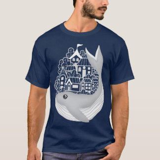 T-shirt La baleine amène la ville sur son dos