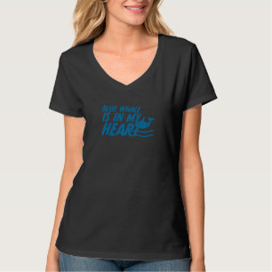 T-shirt La Baleine Bleue Est Dans Mon Coeur Des Animaux De