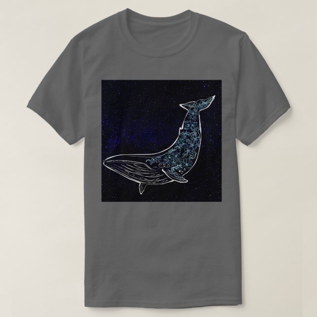T-shirt La baleine galaxie (Design devant)