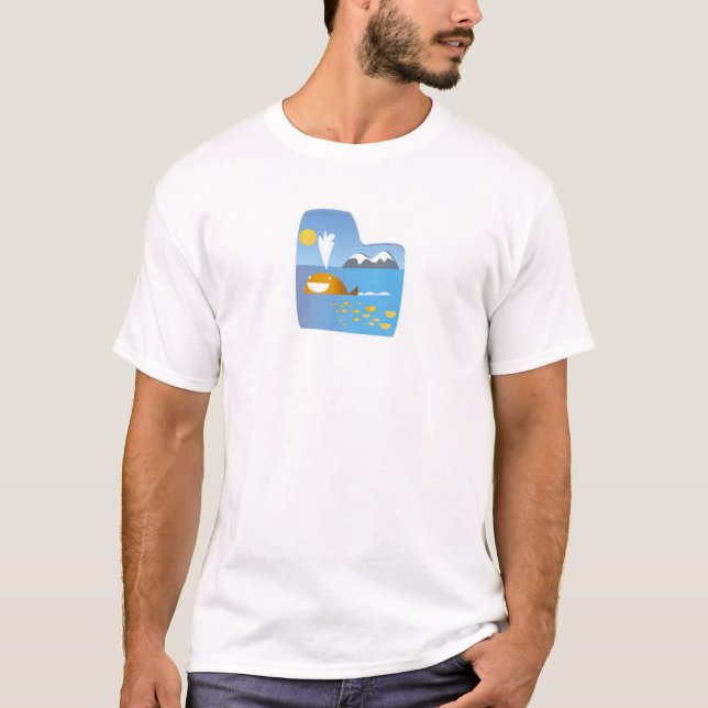 T-shirt La baleine magique (Devant)