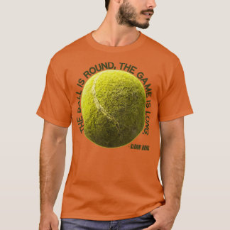 T-shirt La balle est ronde le jeu est Long Bjorn Borg