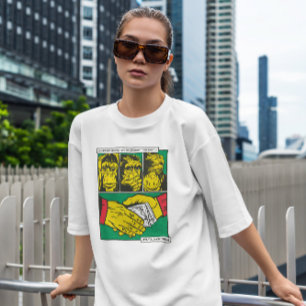 T-shirt La bande dessinée animale de la mafia singe