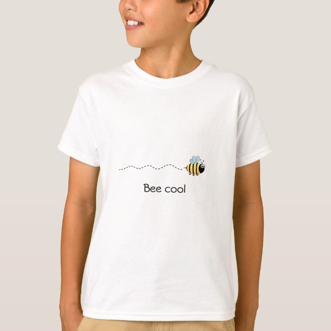 T-shirt La bande dessinée mignonne fraîche d'abeille (Devant)