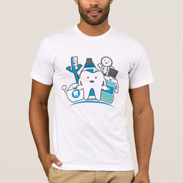 T-shirt La bande propre de dents (Devant)