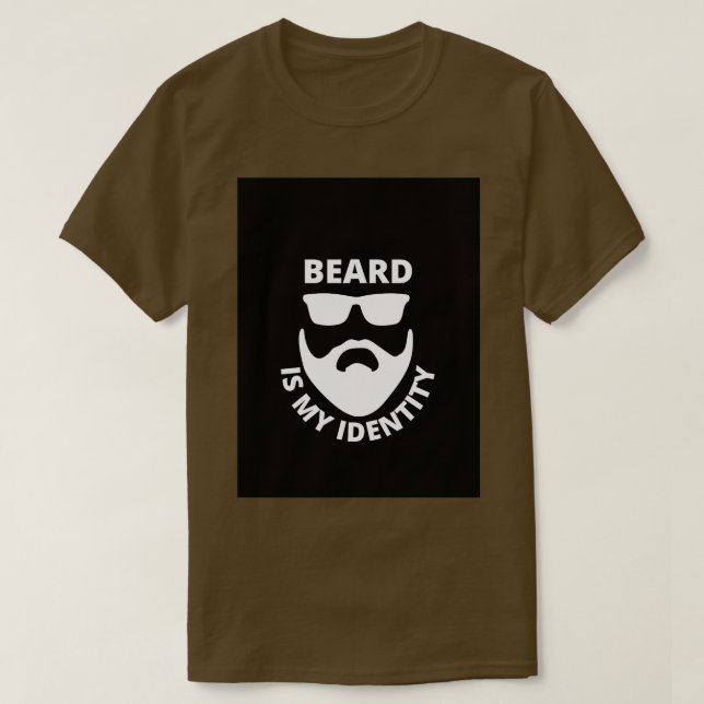 T-shirt La barbe est mon identité (Design devant)