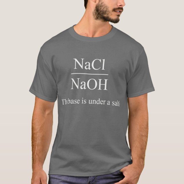 T-shirt La base est sous un sel (foncé) (Devant)