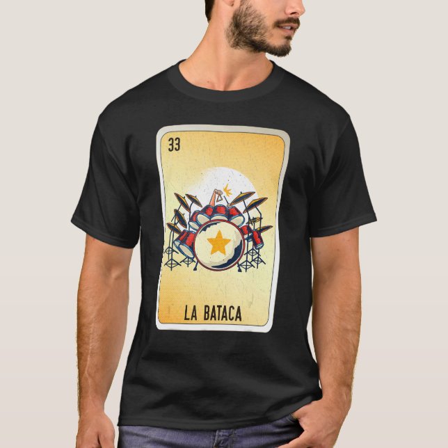 T-shirt La Bataca Mexican Slang Lottery Bingo Cards (Devant)