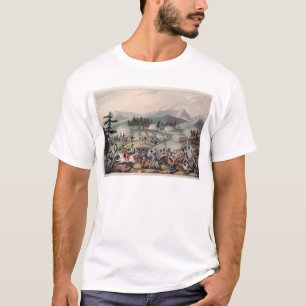 T-shirt La bataille de Barrosa a gravé à l'eau-forte par
