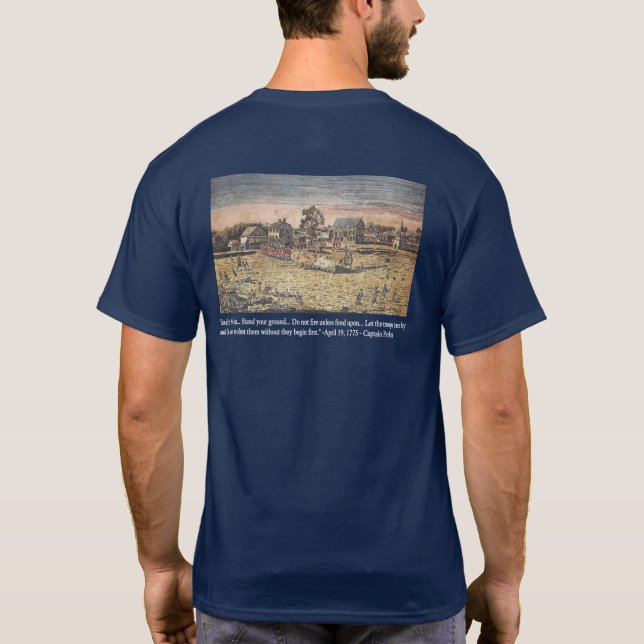T-shirt La bataille de Lexington (Dos)