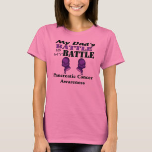 T-shirt La bataille de mon papa est ma bataille, Cancer