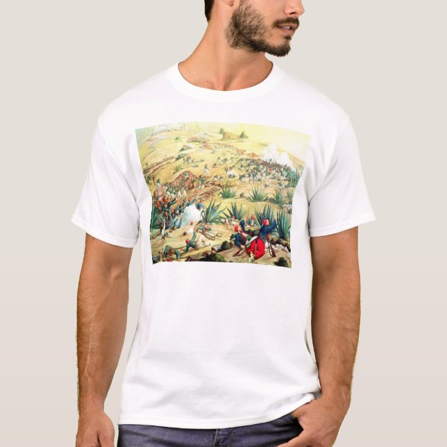 T-shirt La bataille de Puebla, le 5 mai 1862 (Devant)