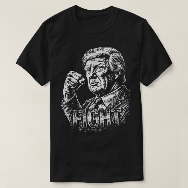 T-shirt La bataille électorale Donald American (Design devant)