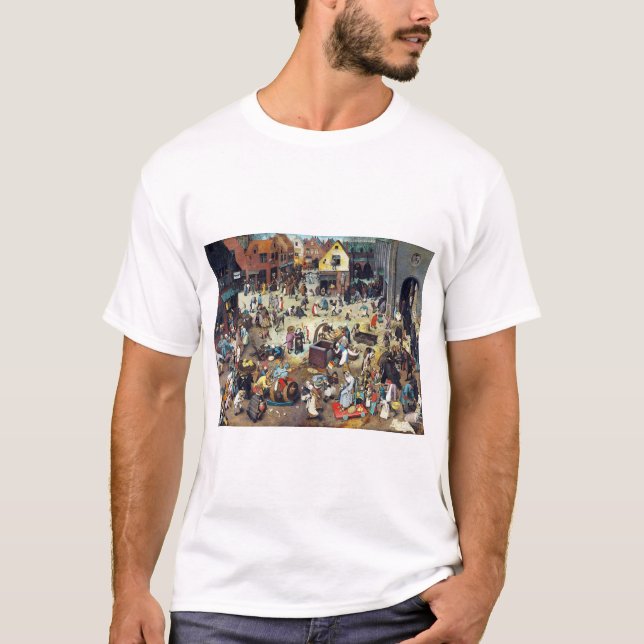 T-shirt La bataille entre Carnaval et Carême, Bruegel (Devant)