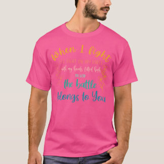 T-shirt La Bataille Rétro Appartient Au Seigneur Christian