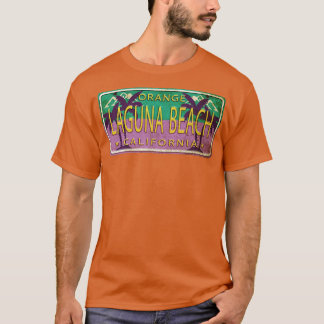 T-shirt La Beach Californie USA Palm Trees Licence Plate