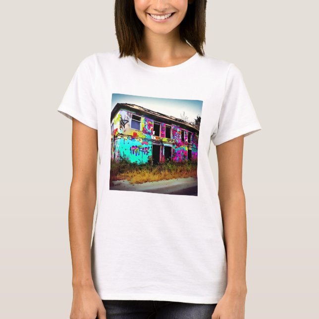 T-shirt La beauté dans la destruction | Maison abandonnée (Devant)