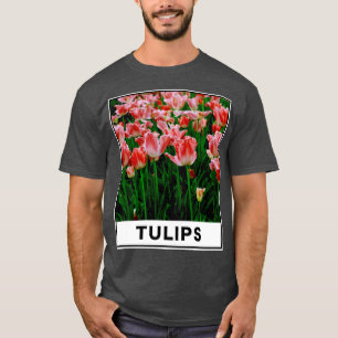 T-shirt La Beauté de la Fleur de Tulipe Rose dans la Photo