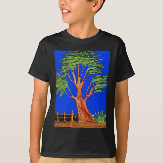 T-shirt La beauté de l'acacia en Afrique : Serengeti Seren (Devant)