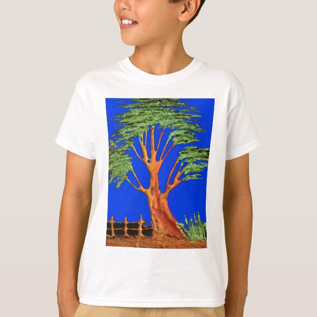 T-shirt La beauté de l'acacia en Afrique : Serengeti Seren (Devant)