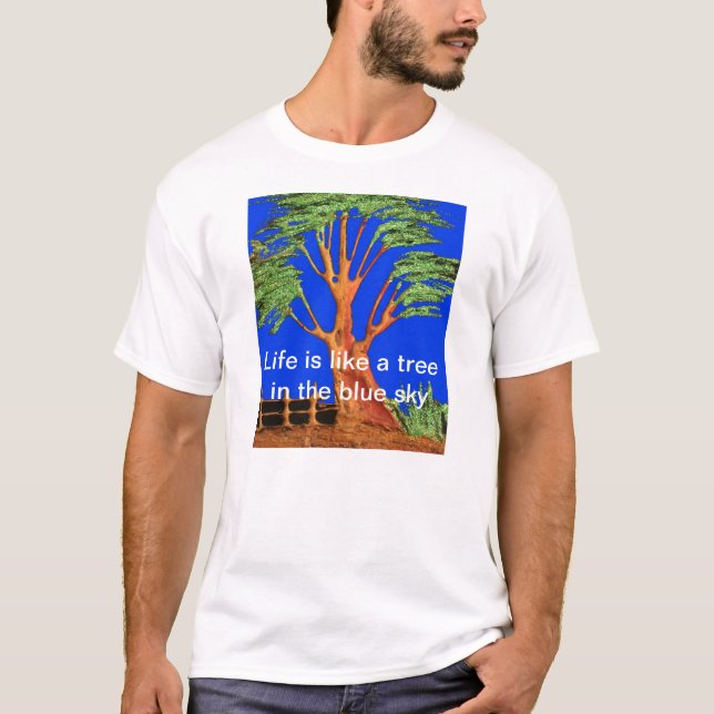 T-shirt La beauté de l'acacia en Afrique : Serengeti Seren (Devant)