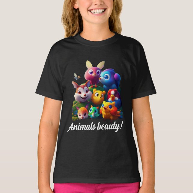 T-shirt La beauté des animaux (Devant)