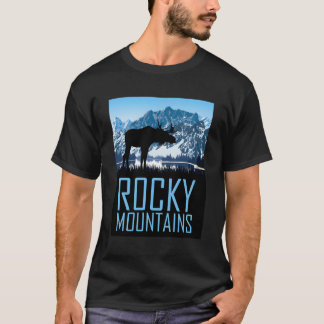 T-shirt La Beauté Des Montagnes Rocheuses Illustration Nat