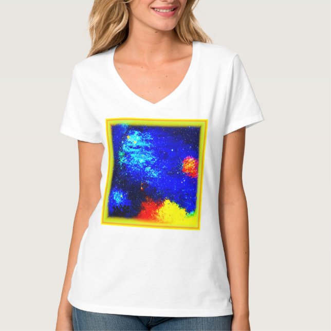 T-shirt La Beauté des Nebulas et des Galaxies. Commandez d (Devant)