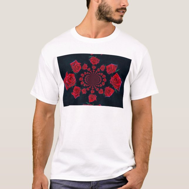 T-shirt La beauté des Roses : Imaginaire floral (Devant)