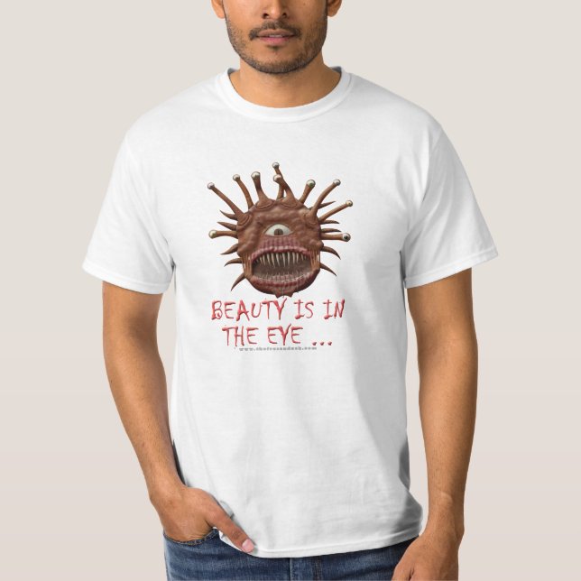 T-shirt La beauté est dans l'oeil… (Devant)