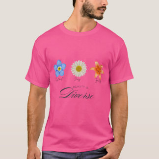 T-shirt La beauté est diversifiée