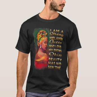T-shirt La beauté n'a pas de teint Afro-Américain Melanin 