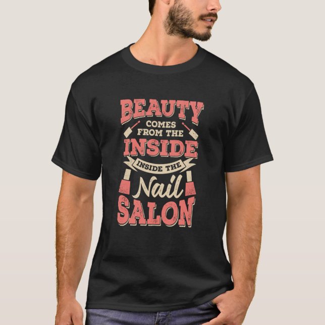 T-shirt La Beauté Provient De L'Intérieur À L'Intérieur Du (Devant)