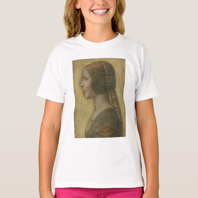 T-shirt La Belle Princesse (par Léonard de Vinci) (Devant)
