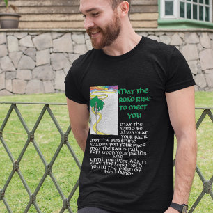 T-SHIRT LA BÉNÉDICTION IRLANDAISE PEUT-ÊTRE LA ROUTE MONTE