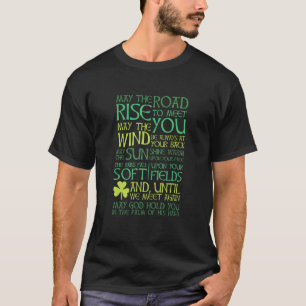 T-shirt La Bénédiction Irlandaise Peut Monter La Route Pou