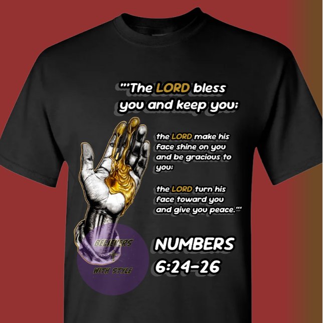 T-shirt La Bénédiction- Le SEIGNEUR - Chrétien (Créateur téléchargé)