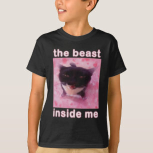 T-shirt La Bête En Moi Chat Drôle