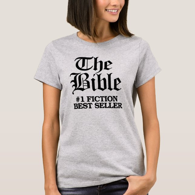 T-SHIRT LA BIBLE : #1 FICTION MEILLEUR VENDEUR (Devant)